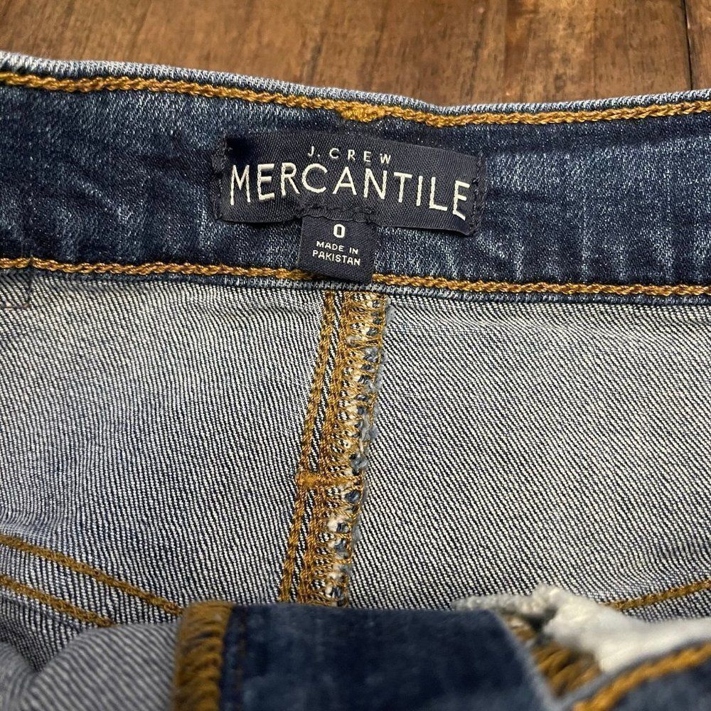 J. Crew Cutoff Denim Skirt - Picture 3 of 7